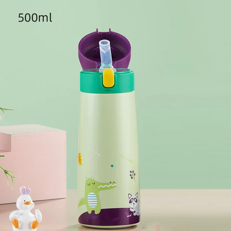 GIANXI Kids Stainless Steel Straw Bottle