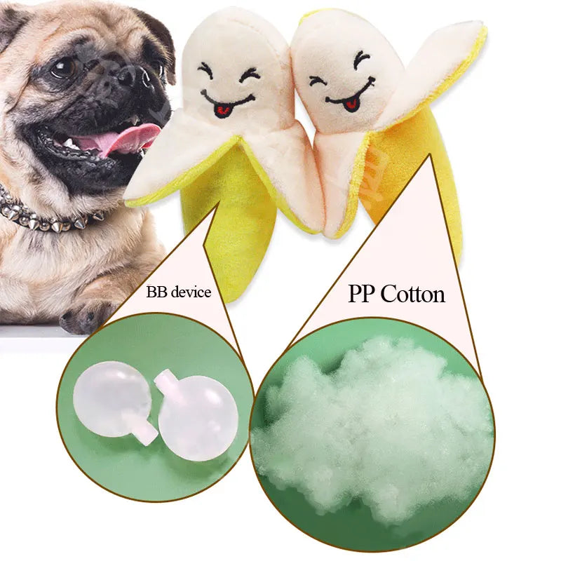 Cute Fruit Squeaky Dog Toy