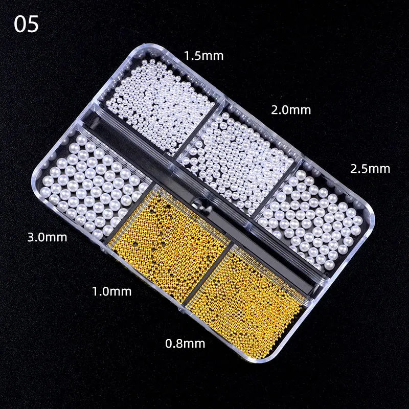 6Grids 3D Nail Art Decorations