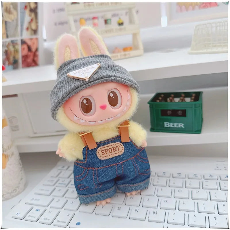 Labubu Denim Hoodie Outfit Set