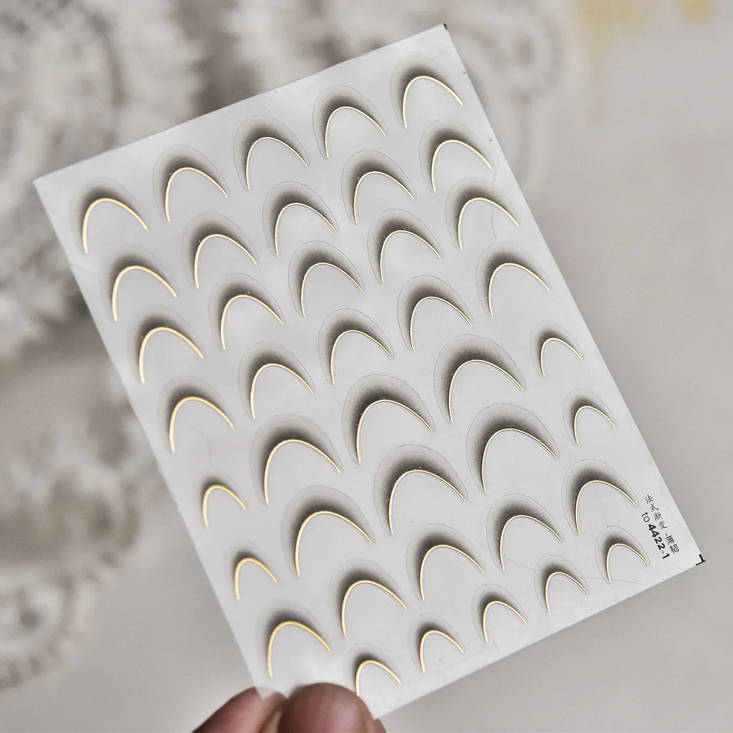 5D Spider Web Nail Sticker