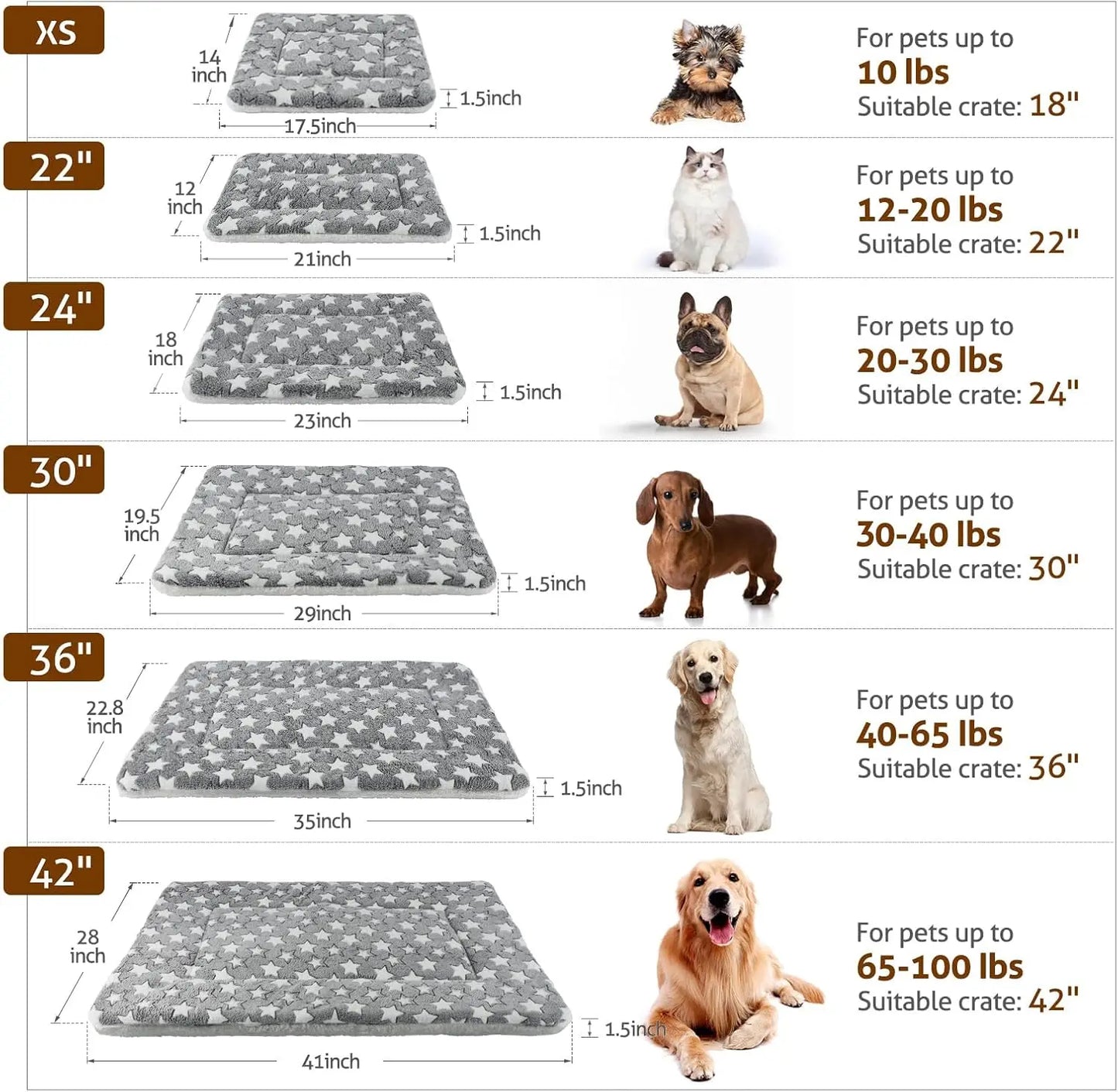 Ultra Soft Pet Crate Pad