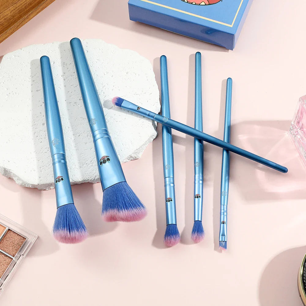 Bandai 6PCS Disney Stitch Makeup Brush Set