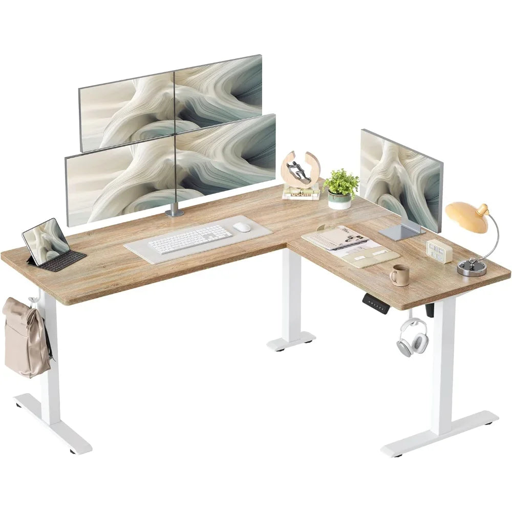 HUANZHUANG L-Shaped Adjustable Standing Desk