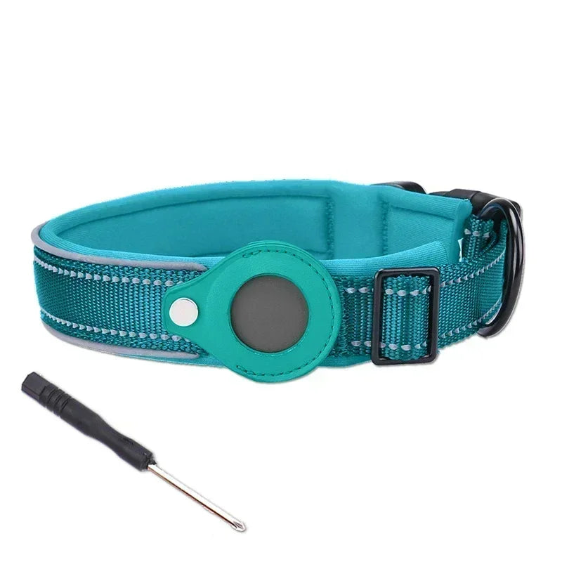 Dog Collar Waterproof Reflective Airtag