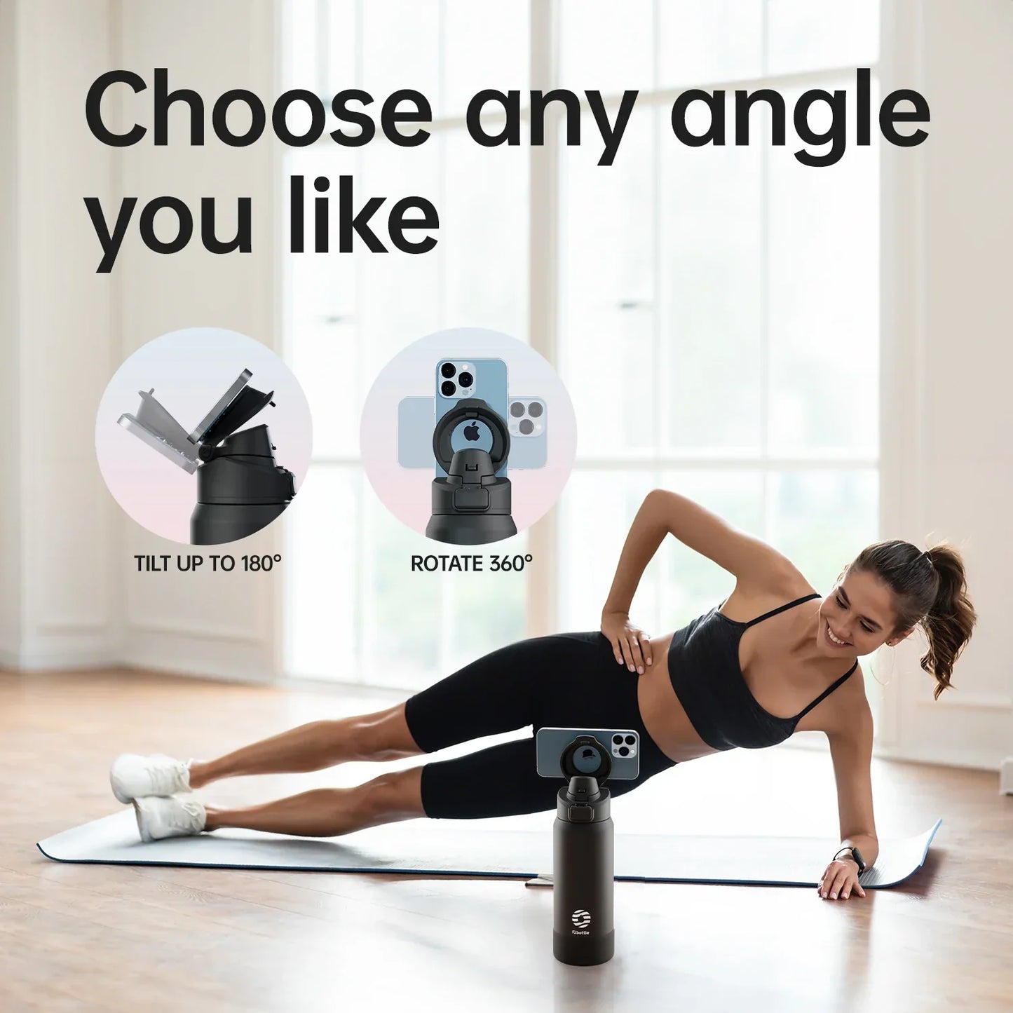 FEIJIAN Stainless Steel Sports Water Bottle