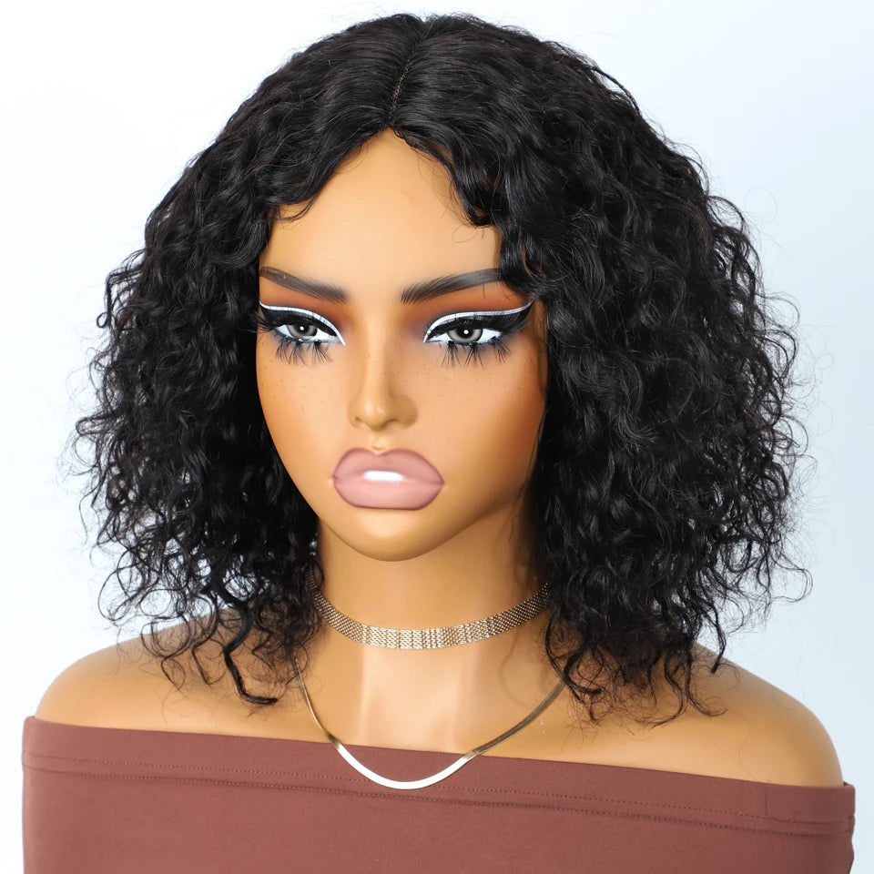 Sleek Short Curly Bob Wig