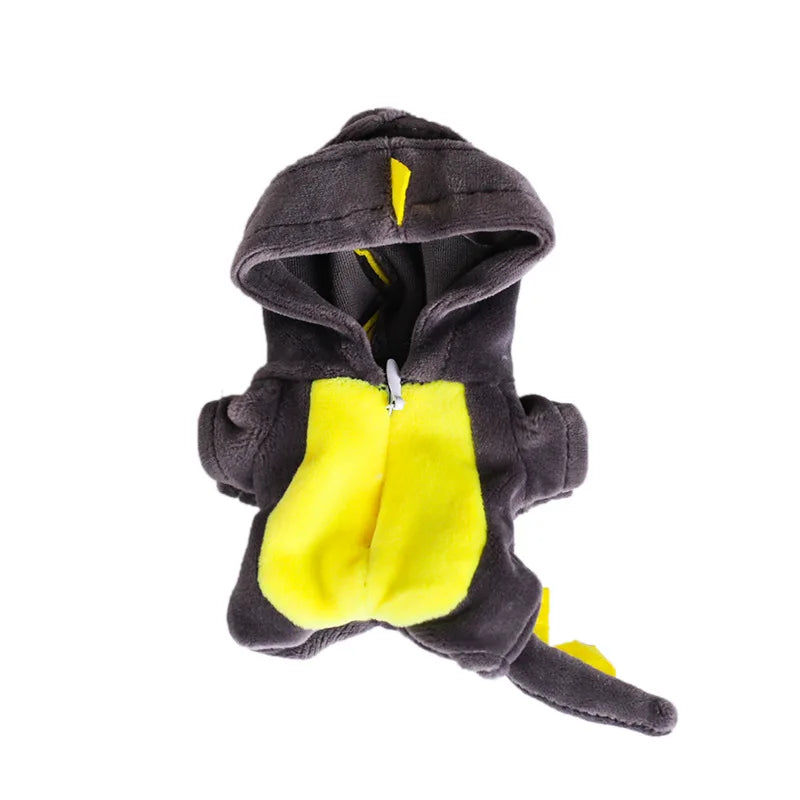 Labubu Plush Dinosaur Doll Clothes Set