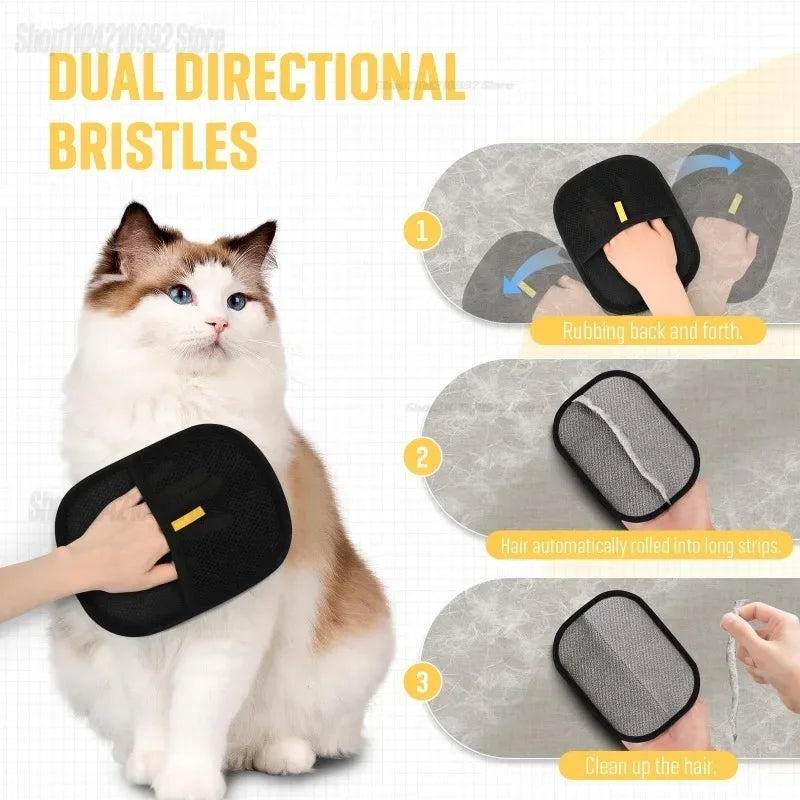 Soft Pet Grooming Hair Gloves