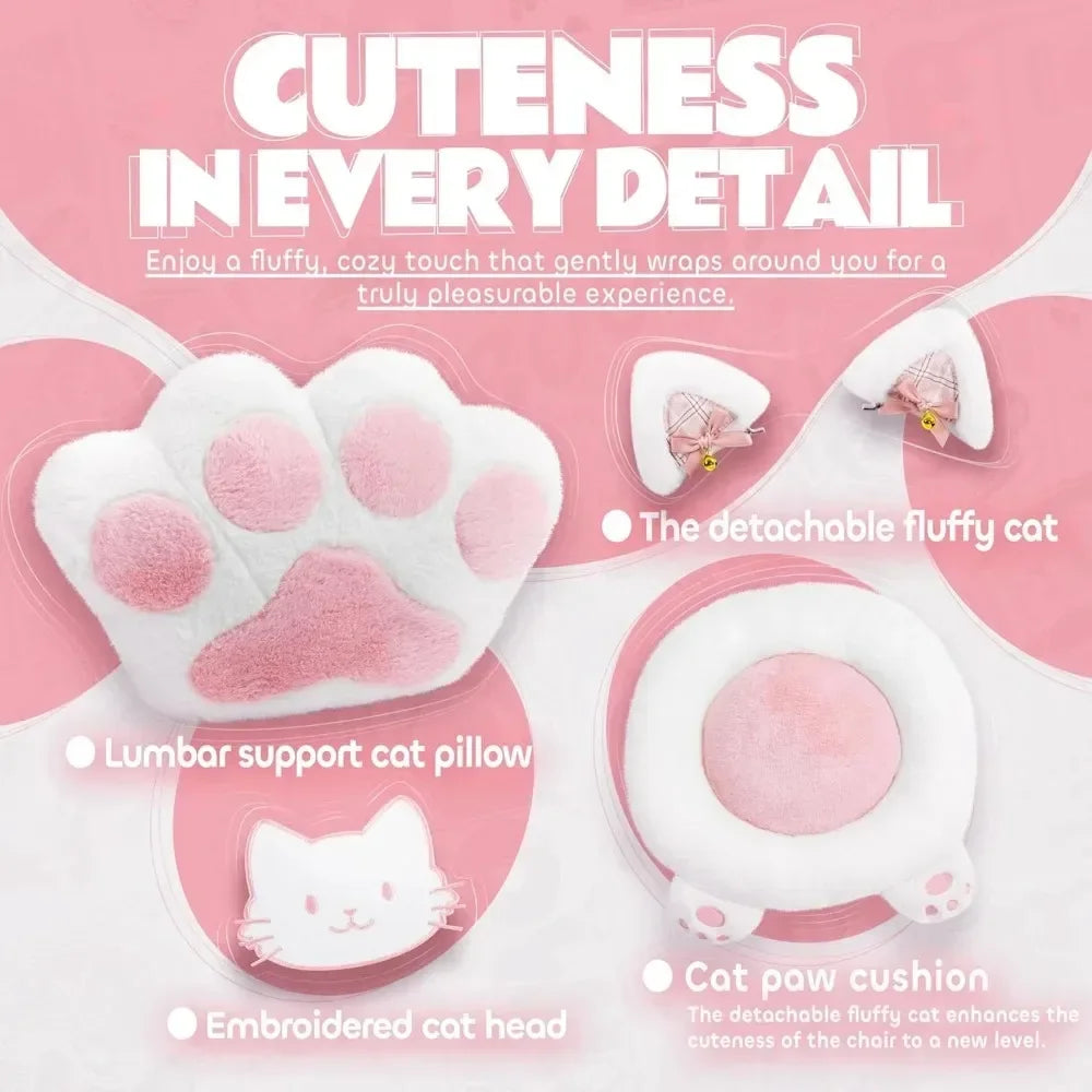 Cute Cat Ear Gaming Chair