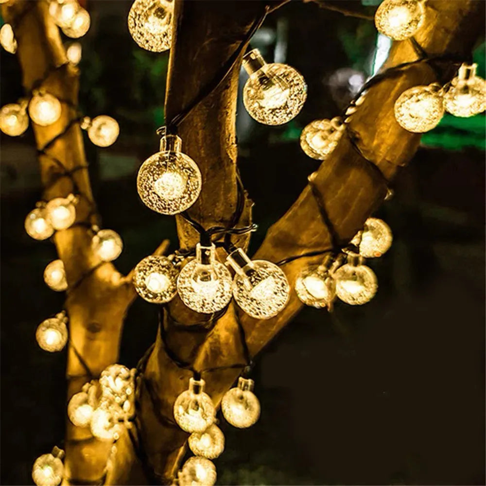 Solar LED Bubble String Lights