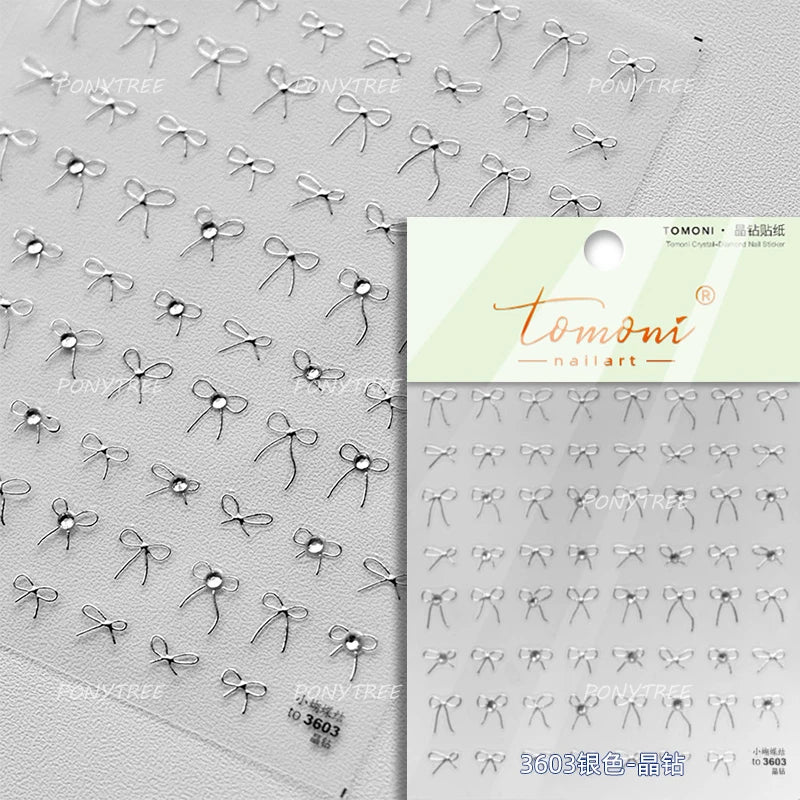 Bowknot 3D Nail Art Stickers