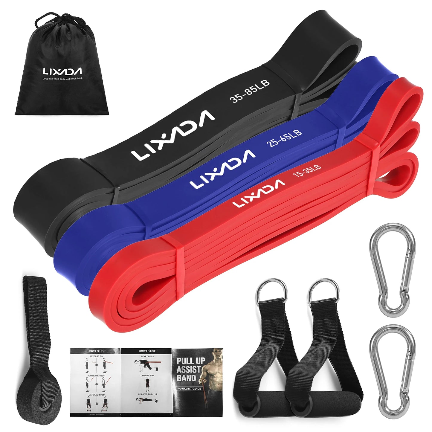 Lixada 5-Pack Resistance Bands