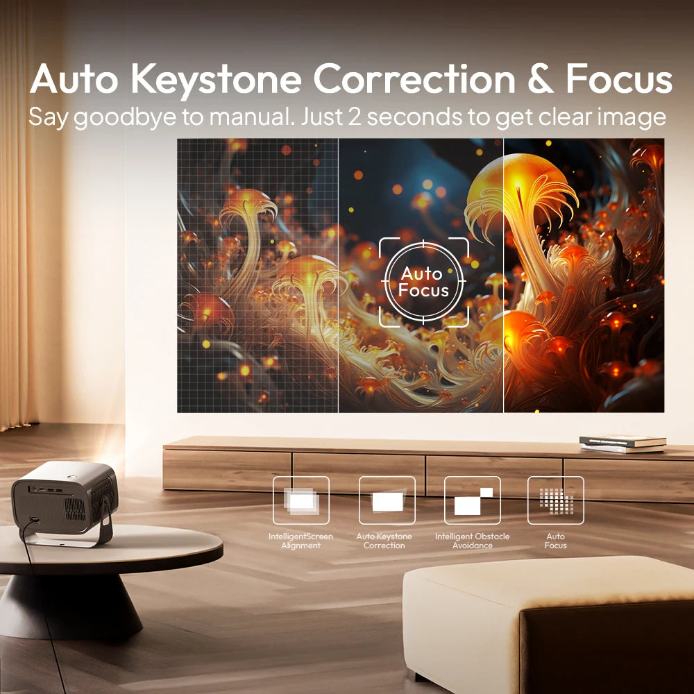 VEVSHAO A12 Mini Smart Projector