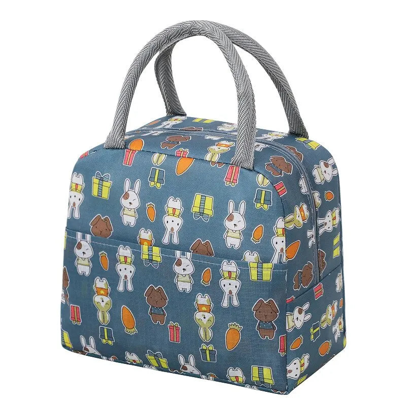 Cartoon Insulated Kids Lunch Bag
