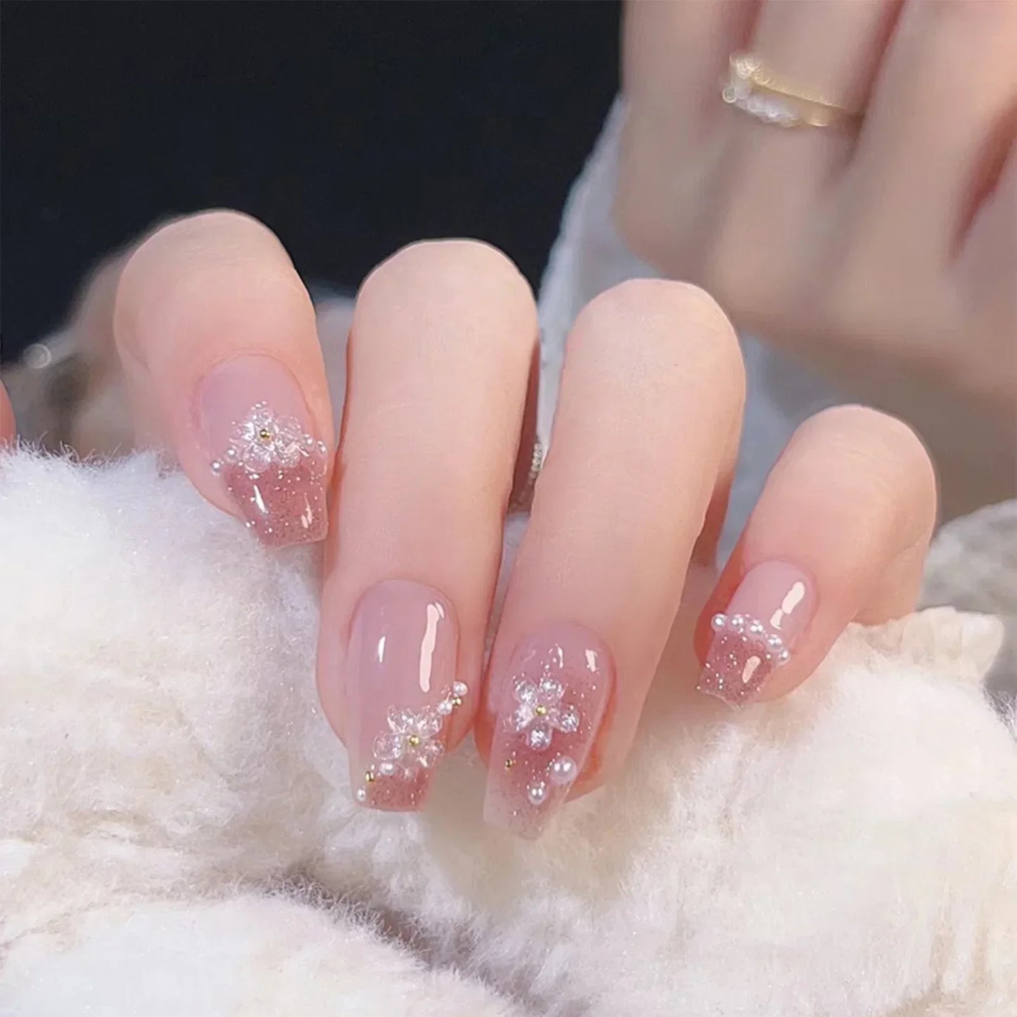 24Pcs Cute Bow Press-On Nails