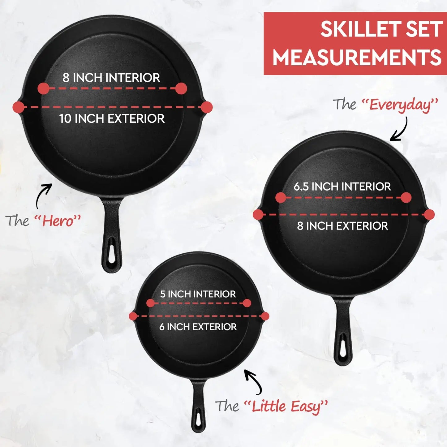 Non-Stick Steel Frying Pan Set
