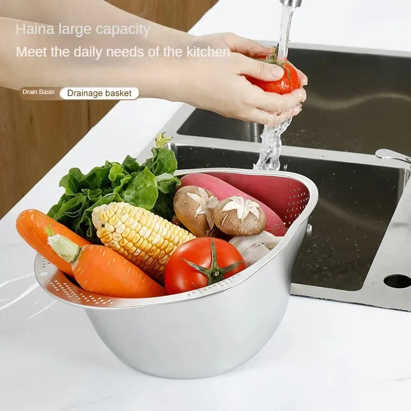 304 Stainless Steel Rice Washer Bowl
