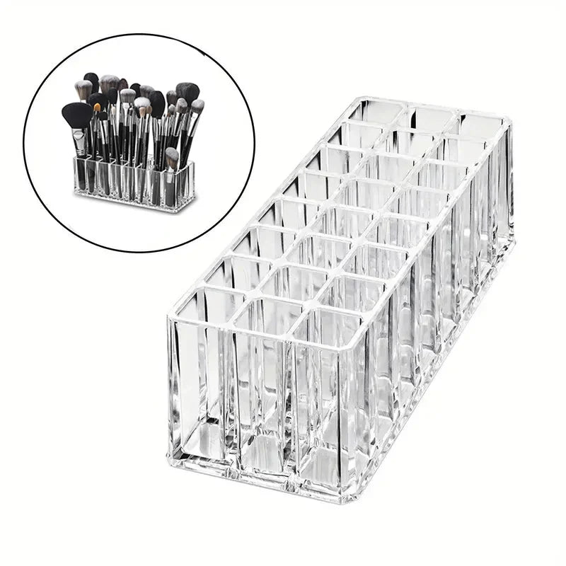 24-Slot Acrylic Makeup Organizer