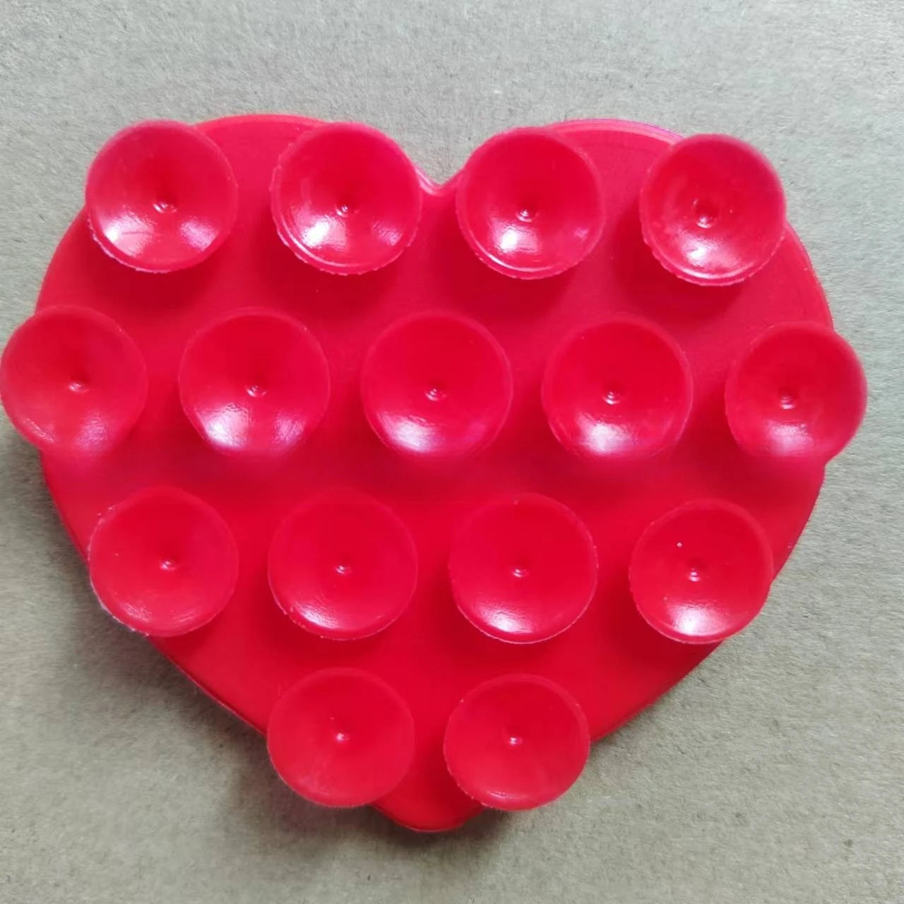 Heart Shaped Silicone Suction Sticker