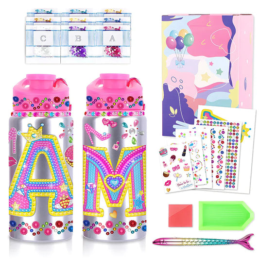 Children DIY Arts Water Bottle