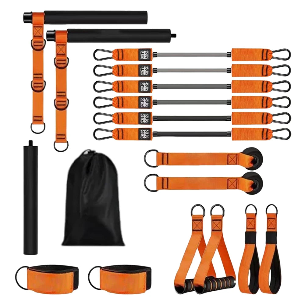 APWIKOGER Portable Pilates Bar Kit Bands