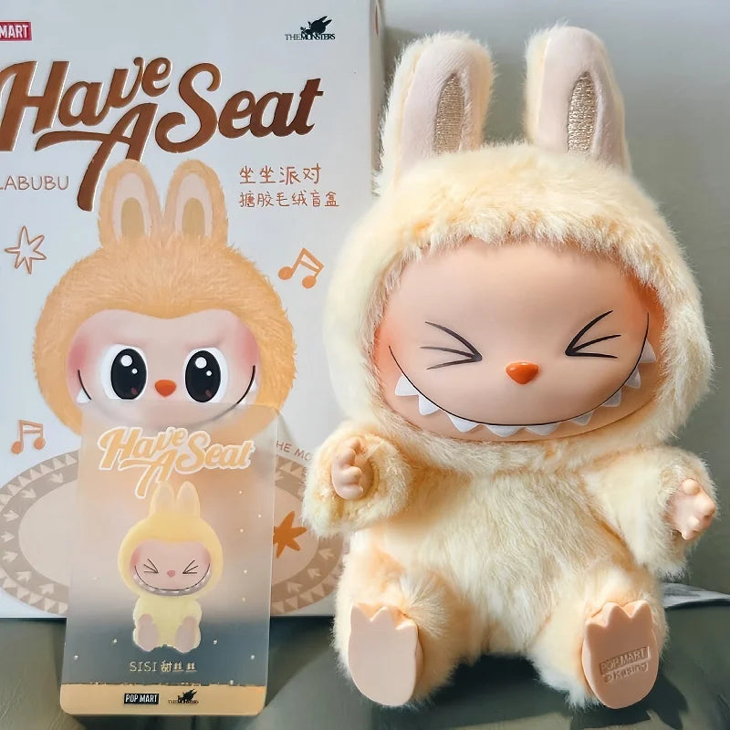 Labubu 2nd Gen Sitting Plush Keychain