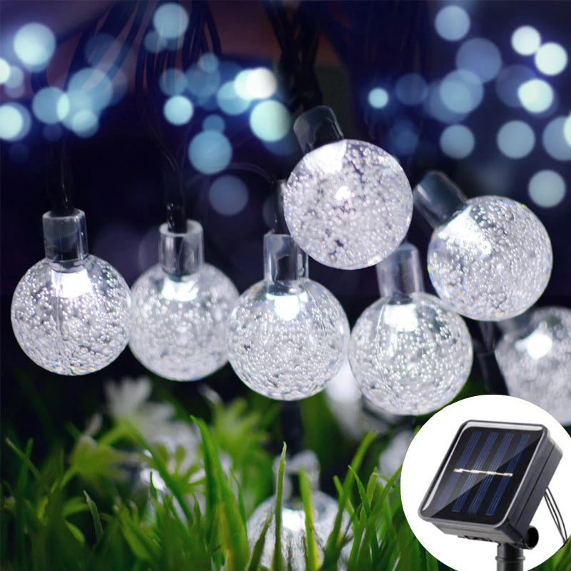 Solar LED Bubble String Lights