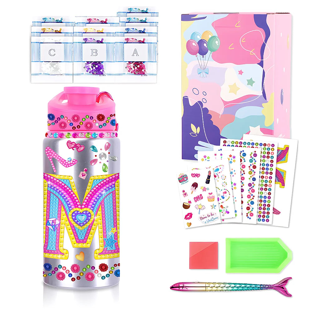 Children DIY Arts Water Bottle
