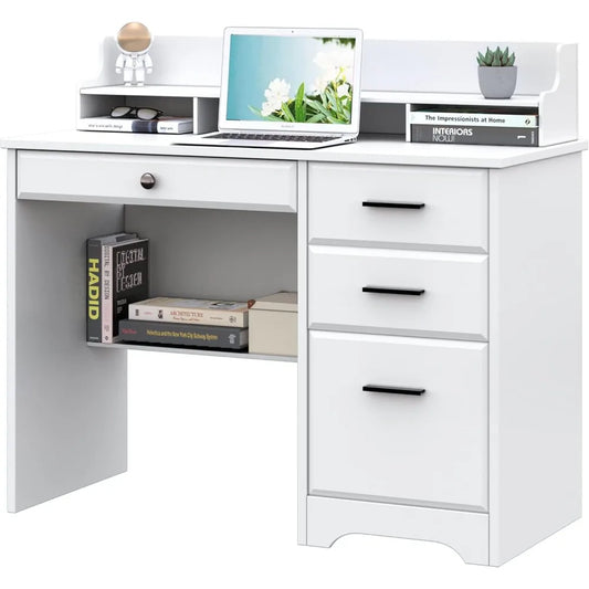 Computer Desk with Storage Drawers