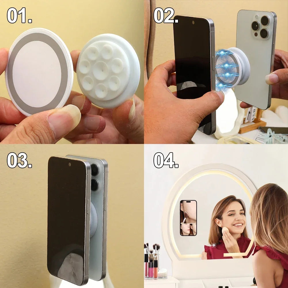 Magnetic Silicone Suction Phone Mount