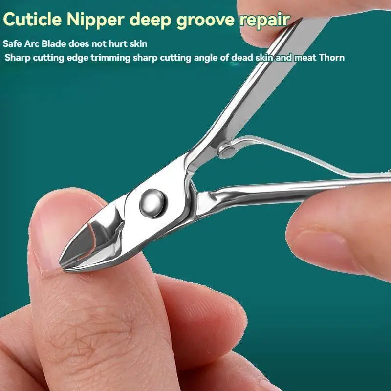 19Pcs Stainless Steel Nail Set