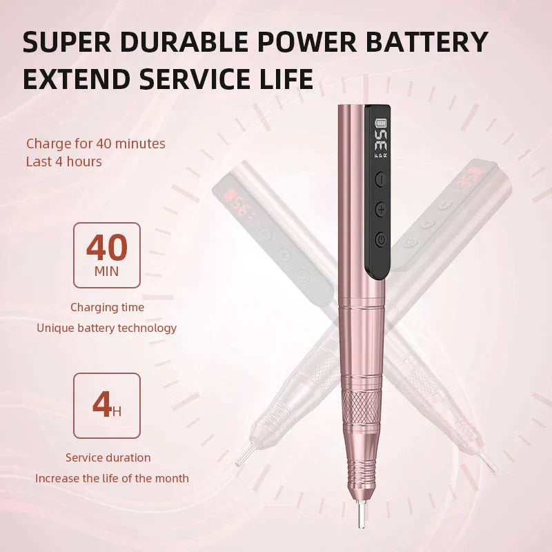 Cordless Rechargeable Nail Drill Machine