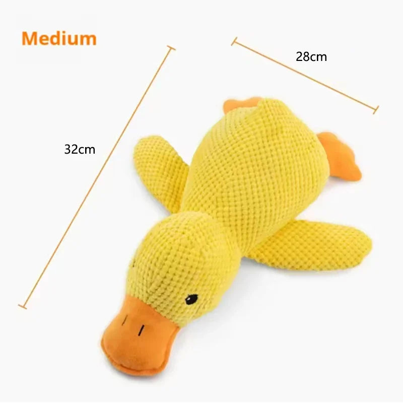 Plush Calming Duck Dog Toy