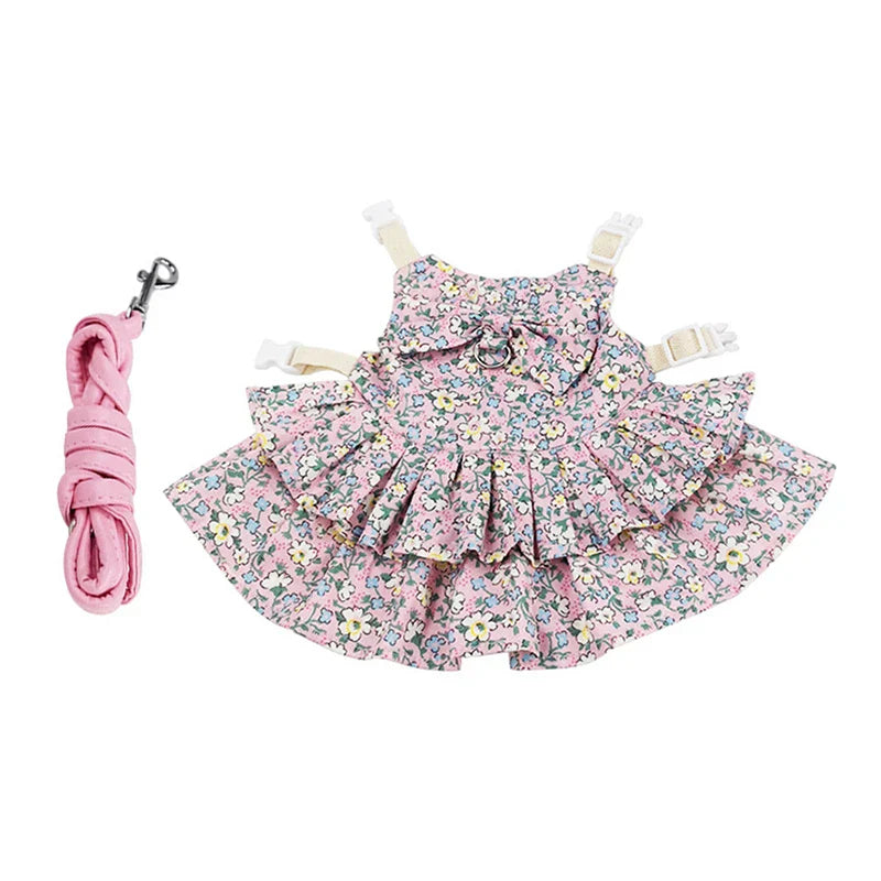 Cotton Rabbit Harness Dress Set