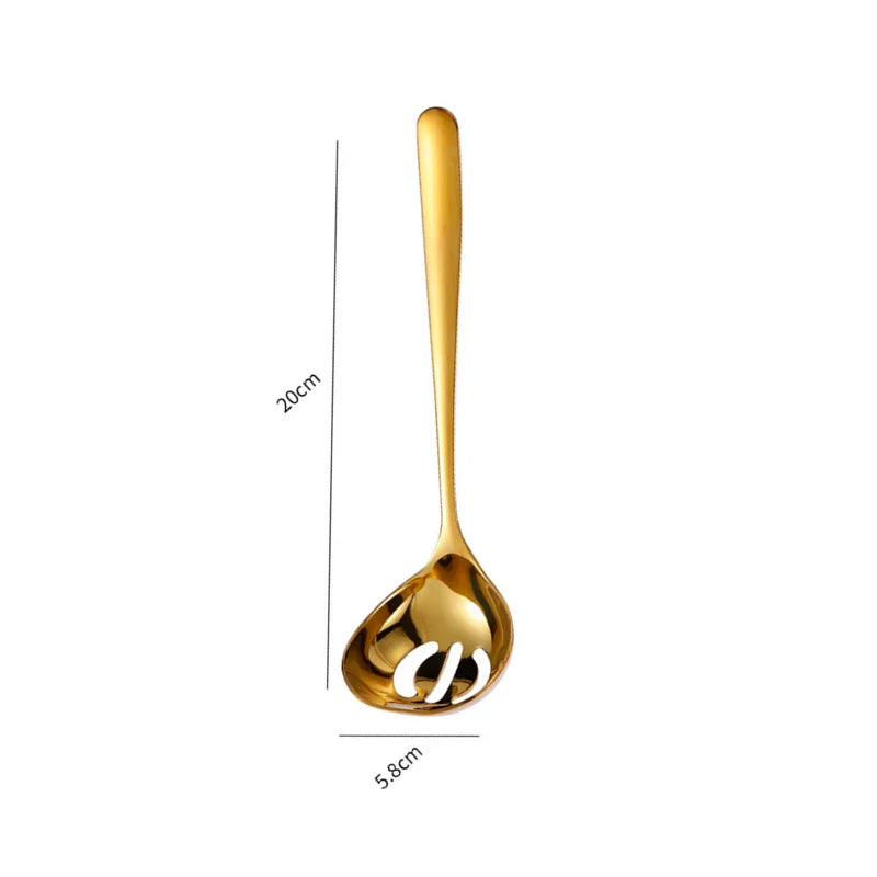 Gold Stainless Steel BBQ Tongs