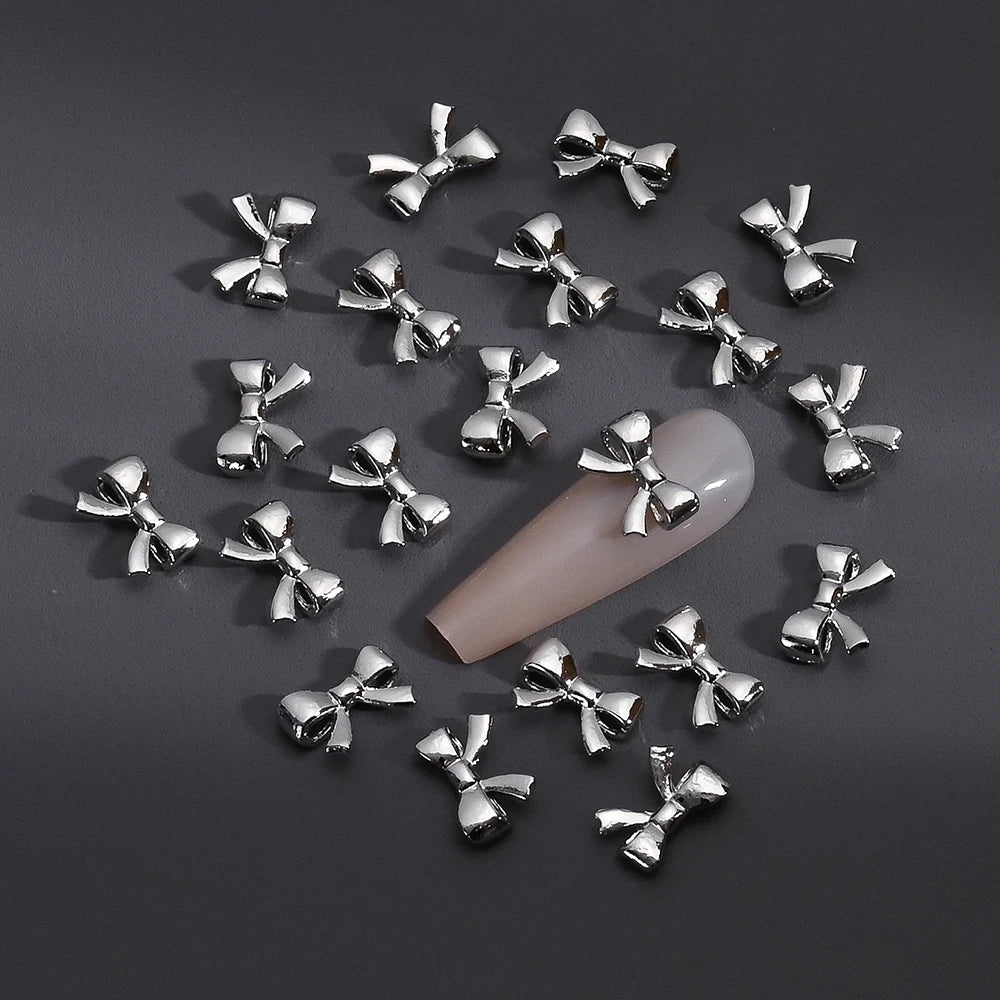 Gold/Silver Butterfly Nail Charms