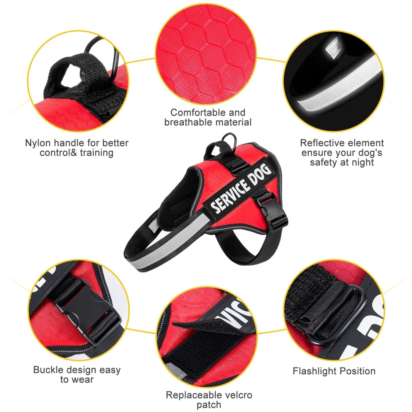 Explosion-Proof Dog Vest Harness