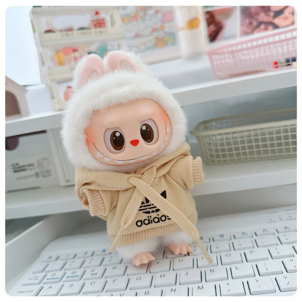 MINISO Labubu Korean Hoodie Outfit Set