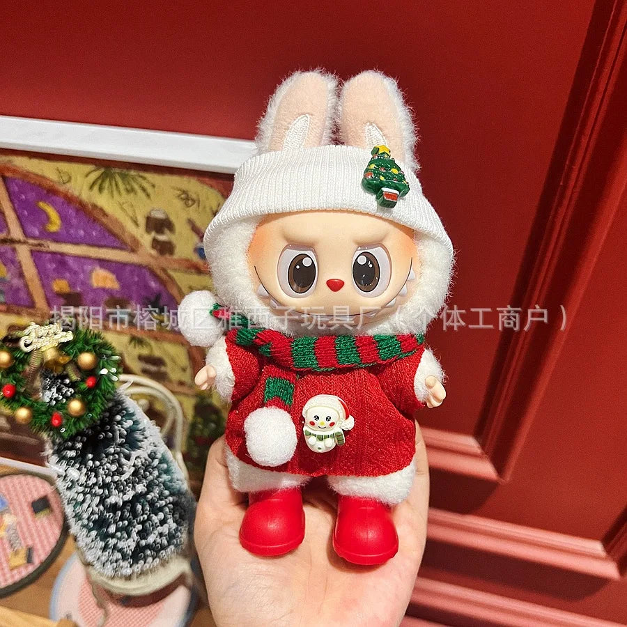 Labubu Santa & Snowman Outfit