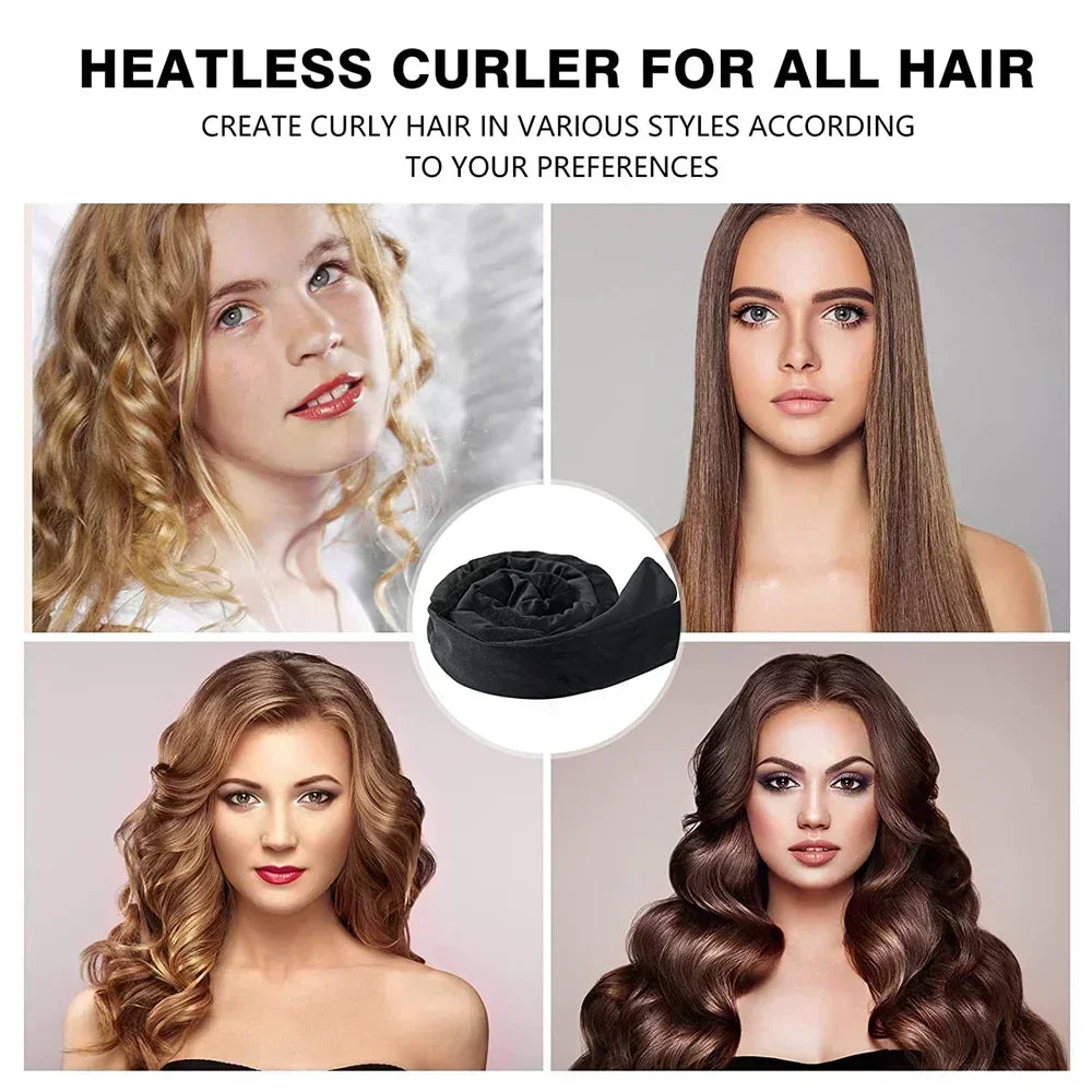 Heatless Curling Rod Headband Set