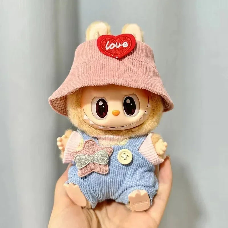 Labubu 17cm Monster Hoodie Doll Clothes Set