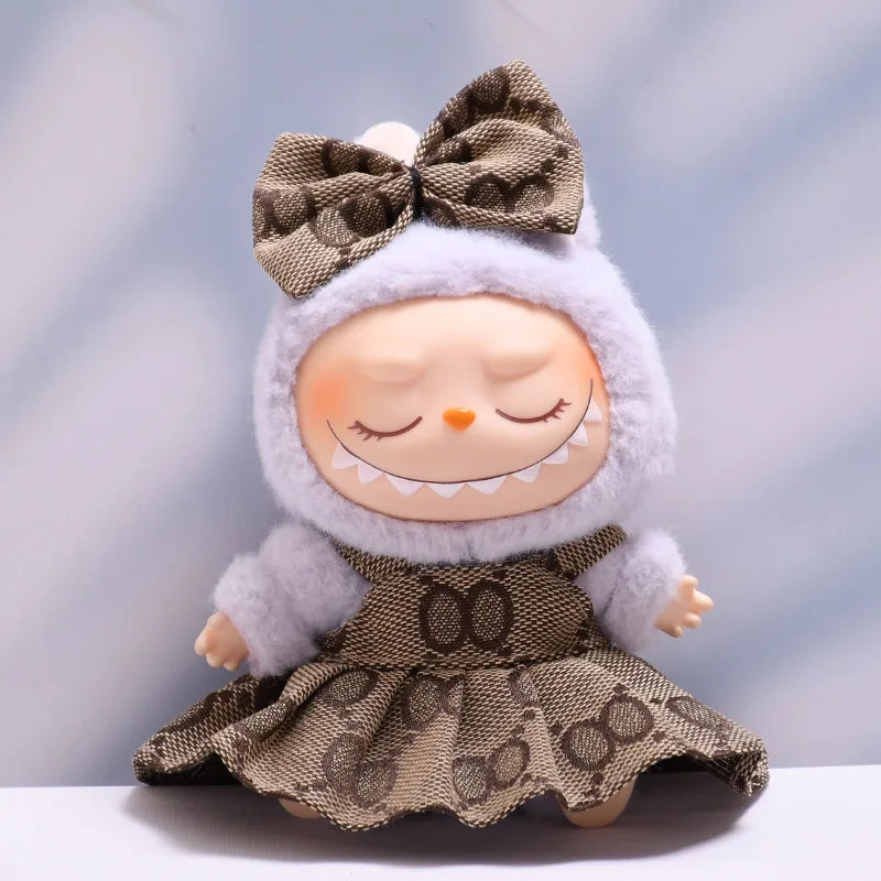 Labubu Designer Plaid Dress Set