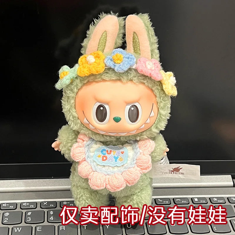 Labubu Bib & Hairband Outfit Set