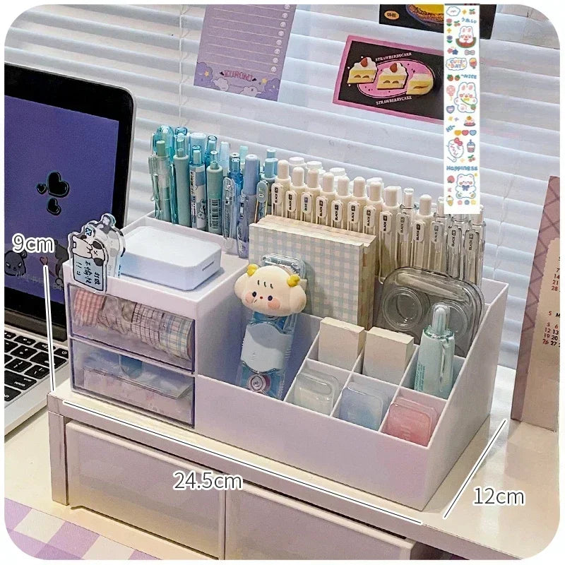 Cute Nine-Grid Desk Organizer