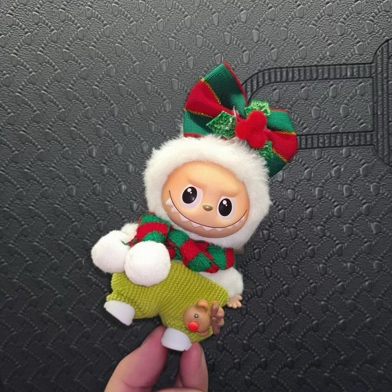 Mini Labubu V4 Christmas Outfit