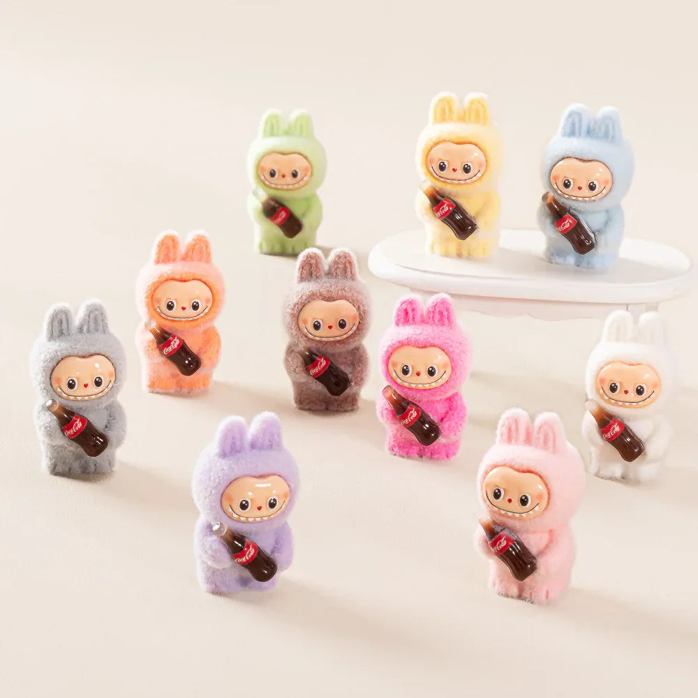 Coke Bottle Flocked Figure Toy