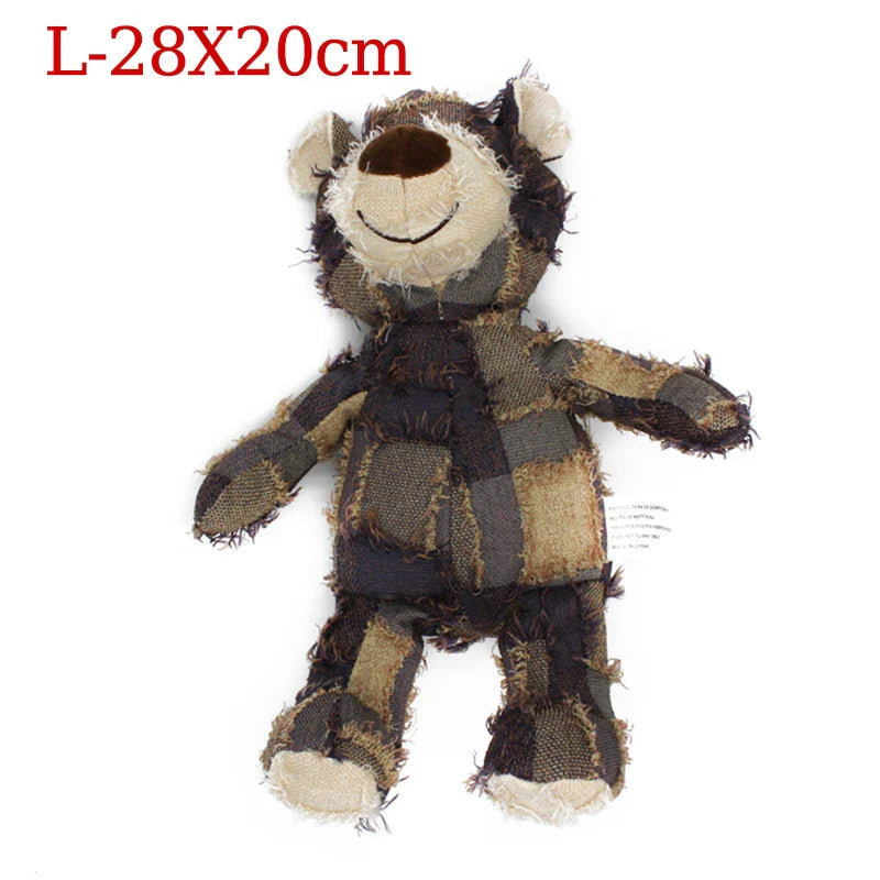 Squeaky Bear Plush Dog Toy