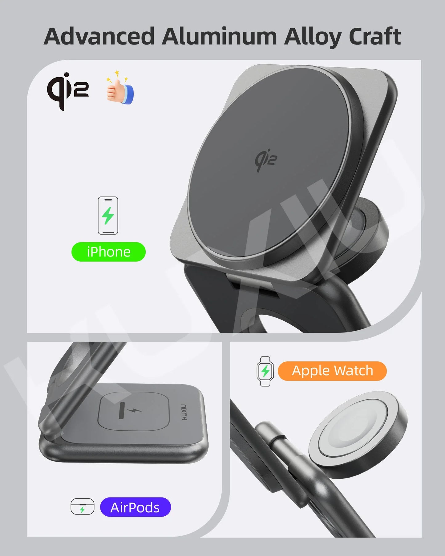 KUXIU X40Q 3-in-1 Charger
