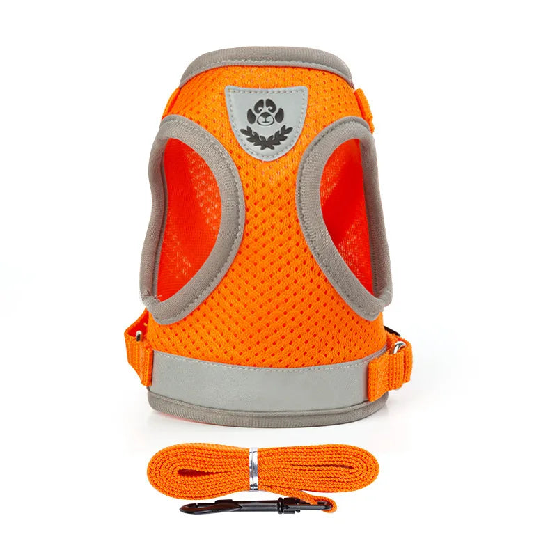 Reflective Pet Harness Vest Set